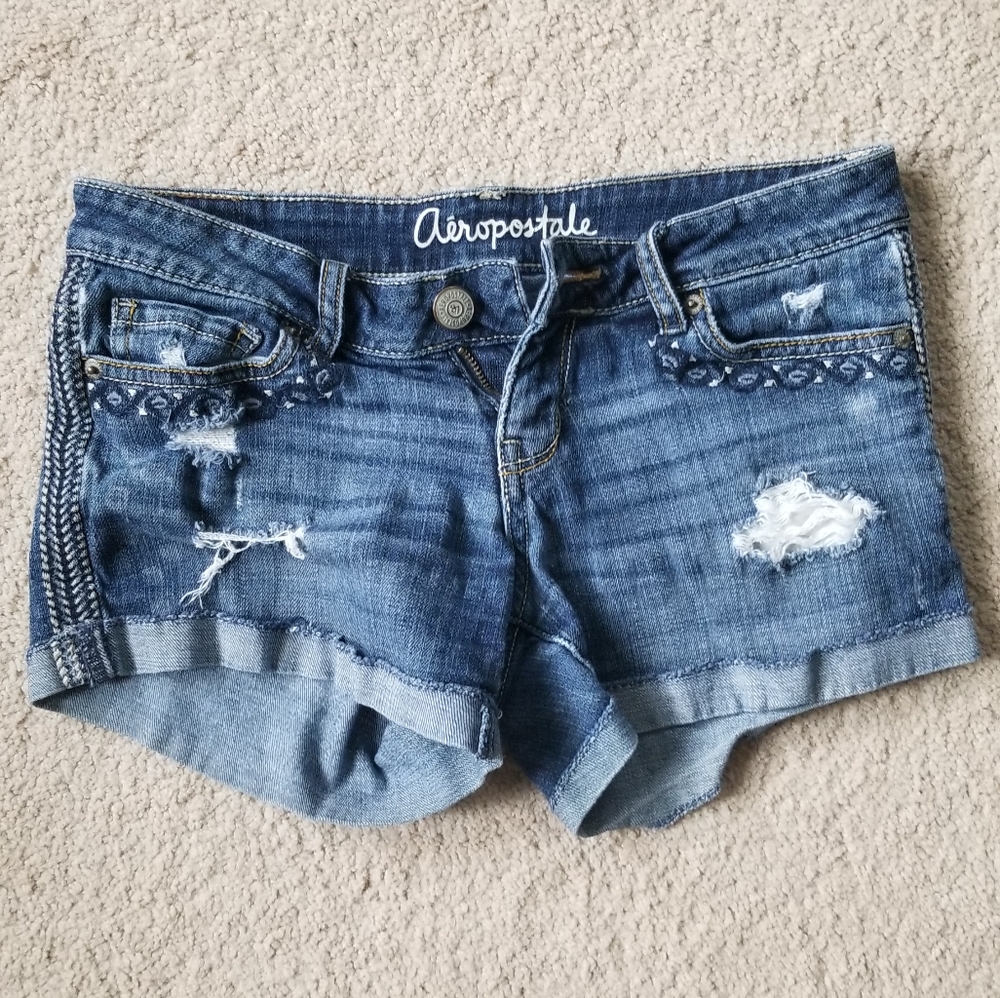EUC midi 00 aeropostale jean shorts